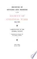General Register of the Society of Colonial Wars