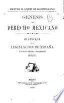 Génesis del derecho mexicano