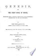 Genesis, Or The First Book of Moses
