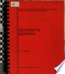 Geografia Agraria