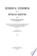 Geografia economica de la Republica Argentina