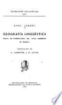 Geografía lingüística