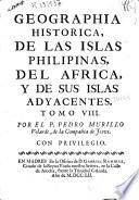 Geographia historica, de las Islas Philipinas, del Africa, y de sus islas adyacentes
