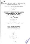 Geología y depósitos minerales del distrito cuprífero del Boleo, Baja California, México: en colaboración con Víctor S. Rocha