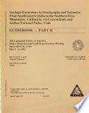 Geologic Excursions in Stratigraphy and Tectonics