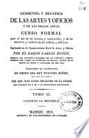 Geometría y mecánica de las artes y oficios y de las bellas artes