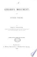Gerard's monument; and other poems