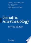 Geriatric Anesthesiology