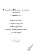 Germanic and Romance Inversion in French