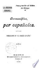 Germanofilos, por Espagnoles