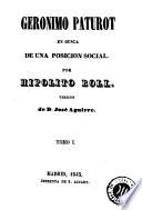Gerónimo Paturot en busca de una posicion social