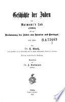 Geschichte der Juden von Maimuni's Tod (1205) bis zur Verbannung der Juden aus Spanien und Portugal