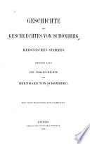 Geschichte des geschlechtes von Schönberg meissnischen stammes: Die vorgeschichte von Bernhard von Schönberg