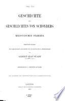 Geschichte des Geschlechtes von Schönberg Meissnischen Stammes