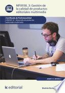 Gestión de la calidad de productos editoriales multimedia. ARGN0110