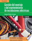 Gestión del montaje y mantenimiento de instalaciones eléctricas 2.ª edición