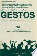 Gestos : teoria y practica del teatro hispanico