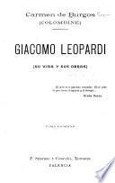 Giacomo Leopardi (su vida y sus obras)