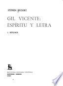 Gil Vicente, espíritu y letra: Estudios