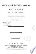 Giornale ecclesiastico di Roma