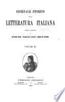 Giornale storico della letteratura italiana