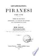 Giovanni-Battista Piranesi 1720-1778