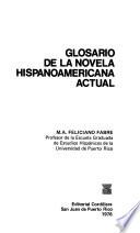 Glosario de la novela hispanoamericana actual