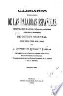 Glosario etimológico de las palabras españolas