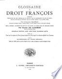 Glossaire du droit français