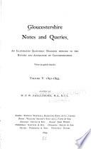 Gloucestershire Notes and Queries