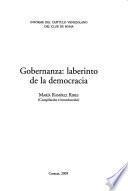 Gobernanza, laberinto de la democracia