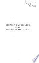 Goethe y el problema de la educación individual