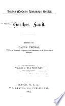 Goethes Faust: The first part