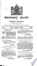 Government Gazette of Western Australia