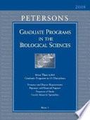 Graduate Programs in the Biological Sciences 2008