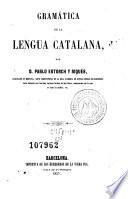 Gramática de la lengua catalana