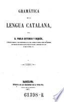 Gramática de la lengua catalana