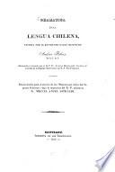 Gramatica de la lengua chilena, escrita por el Rev. P. Misionero Andres Febres soc. Jesu
