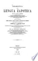 Gramática de la lengua Zapoteca por un autor anónimo