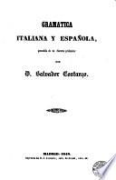 Gramática italiana y española