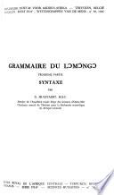 Grammaire du lomóngo