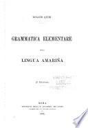 Grammatica elementare della lingua amariña