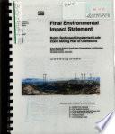 Grand Mesa, Uncompahgre and Gunnison National Forests (N.F.), Robin Redbreast Unpatented Lode Claim Mining Plan of Operations, Hinsdale County