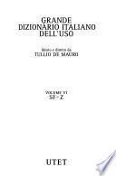 Grande dizionario italiano dell'uso: Sf-Z
