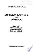 Grandes poetisas de América