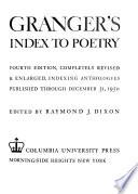 Granger's Index to Poetry
