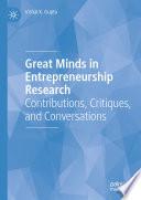 Great Minds in Entrepreneurship Research