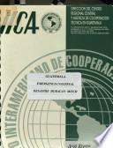 Guatemala emergencia nacional: desastre huracán Mitch