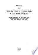 Guerra civil i postguerra a les Illes Balears