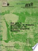 Gui Para la Identificacion de Proyectos de Inversion en Las Empresas Campesinas Asociativas